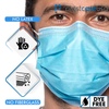 2000 ASTM Level 3 4-Ply Surgical Masks (Blue) by PlastCare USA (40 Boxes of 50) Case - My DDS Supply