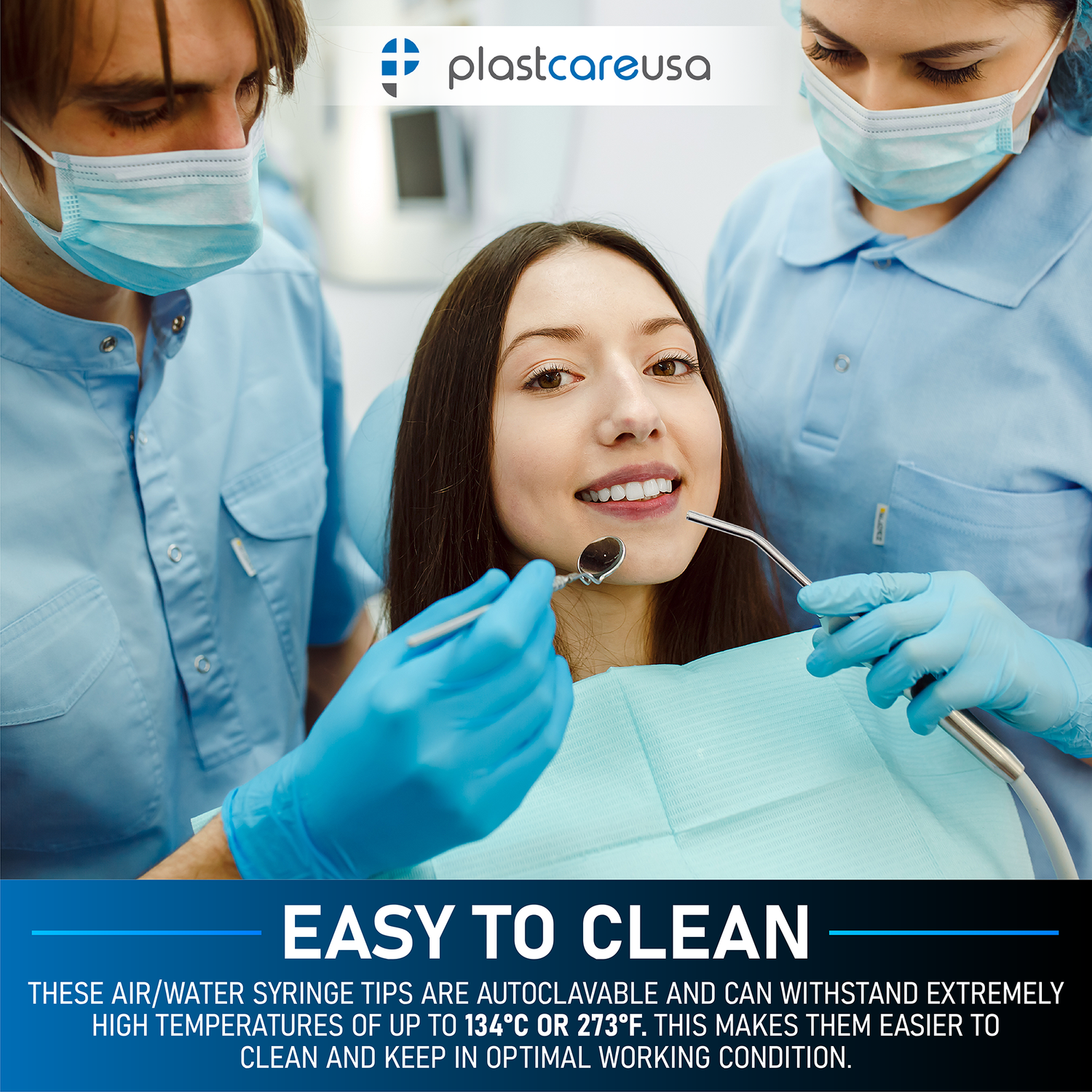 50 Metal Air Water Syringe Tips (Reusable) (1 Bag of 50) - My DDS Supply