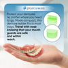 Assorted 5 Pack Denture Case Bath Holders for Retainers Teeth Guards (Individually Sealed) - My DDS Supply