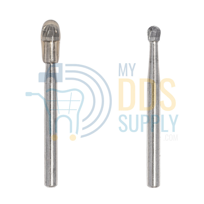 100 FG5 19mm Round Carbide Dental Burs for High Speed Handpiece Friction Grip - My DDS Supply