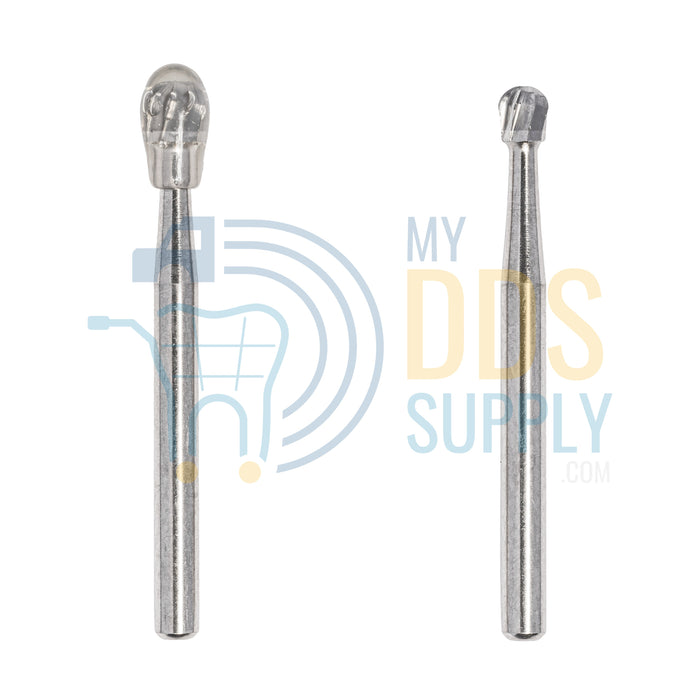100 FG6 19mm Round Carbide Dental Burs for High Speed Handpiece Friction Grip - My DDS Supply