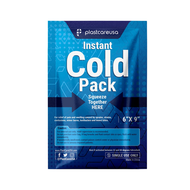 No-freezer instant cold therapy packs
