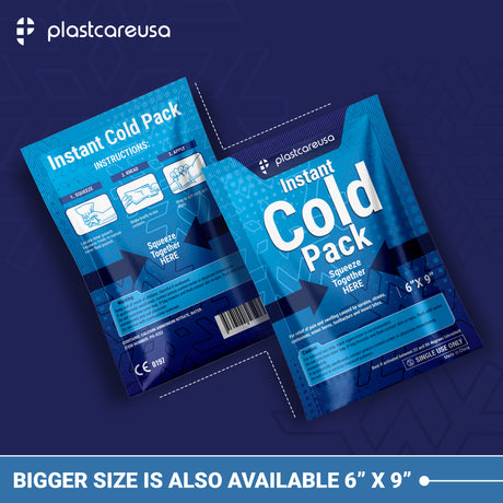 5" x 6" Instant Cold Packs for Pain Relief, Swelling, Sprains (Case of 25 Disposable Packs) - My DDS Supply