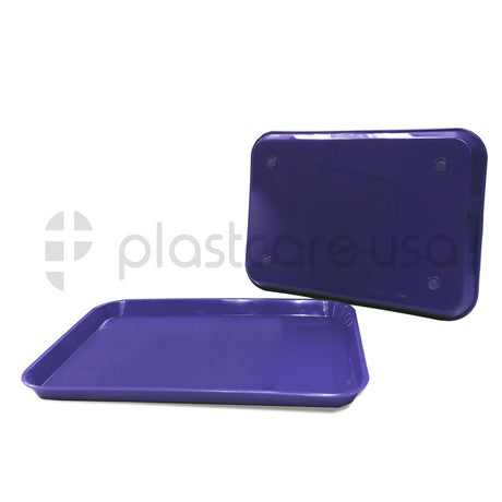 20 x Purple Dental Set Up Instrument Autoclave Flat Tray, 13 1/4″ x 9 3/4″ (Ritter Size B) by PlastCare USA - My DDS Supply