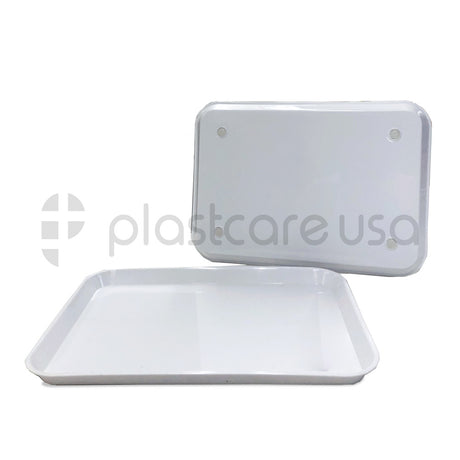 20 x White Dental Set Up Instrument Autoclave Flat Tray, 13 1/4″ x 9 3/4″ (Ritter Size B) by PlastCare USA - My DDS Supply