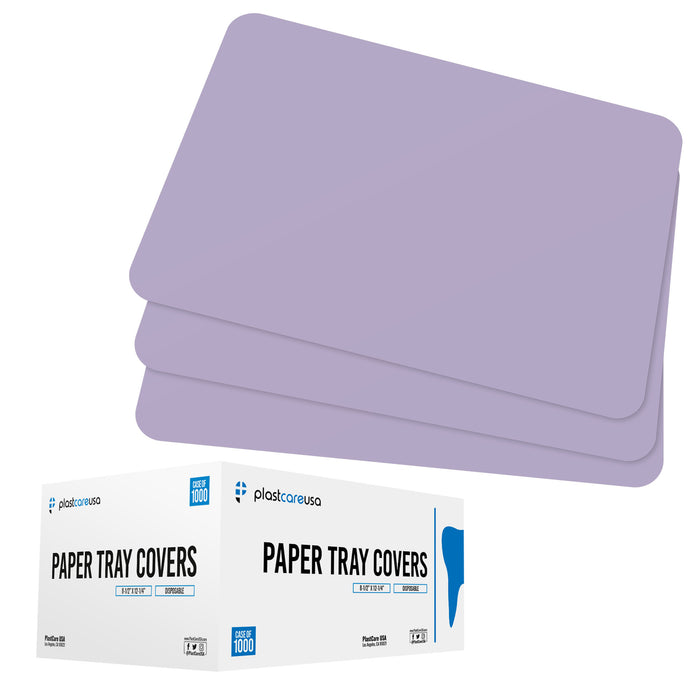 Purple Paper Tray Covers for Ritter Size "B" Trays, 8.25 "x 12.25" (Case of 1000) - My DDS Supply