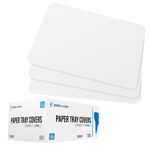 White Paper Tray Covers for Ritter Size "B" Trays, 8.25 "x 12.25" (Case of 1000) - My DDS Supply