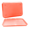 Pink Ritter B flat trays with non-slip grips underneath