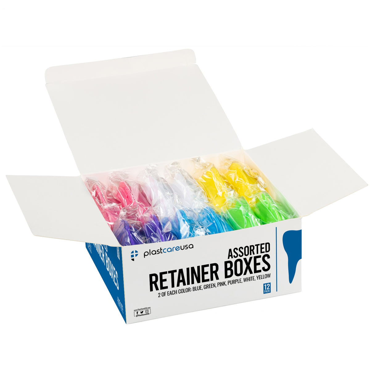 Sealed Assorted Dental Retainer Cases (Box of 12) – My DDS Supply
