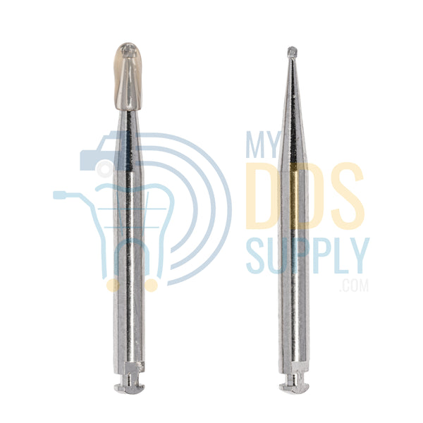 100 RA1 Surgical Length 25mm Round Carbide Dental Burs for Slow Speed Handpiece Right Angle Latch SL - My DDS Supply