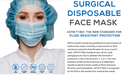 SLIGHTLY DAMAGED BOX-NEW ASTM Level 2 Blue Surgical Face Mask by PlastCare USA (1 Box of 50) - My DDS Supply