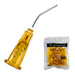 100 x Orange Flow Pre-Bent Applicator Needle Tips, 25 Gauge (1 Bag of 100) by PlastCare USA - My DDS Supply