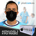 2000 4-Ply ASTM Level 3 Surgical Masks (Black) by PlastCare USA (40 Boxes of 50) - My DDS Supply