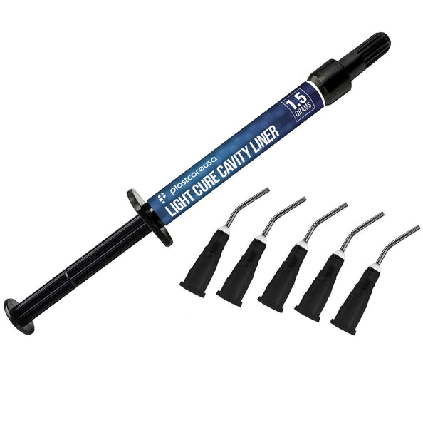 Light Curve Cavity Liner Syringe 1.5g with 5 Applicator Tips - My DDS Supply