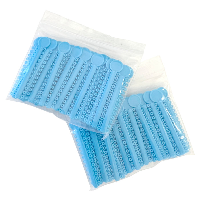 1040 Blue Dental Ligature Rubber Ties Bands Braces Orthodontic Elastic, 1 Bag - My DDS Supply