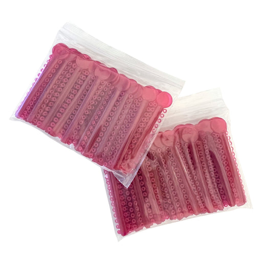 1040 Red Dental Ligature Rubber Ties Bands Braces Orthodontic Elastic, 1 Bag - My DDS Supply