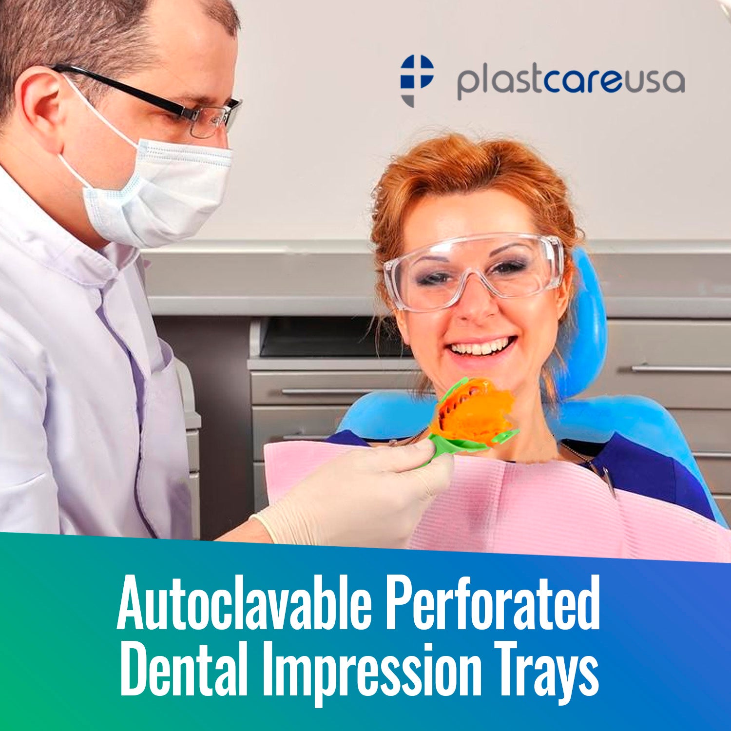 #5 Small Upper Autoclave Perforated Impression Trays (Bag of 12) by PlastCare USA - My DDS Supply