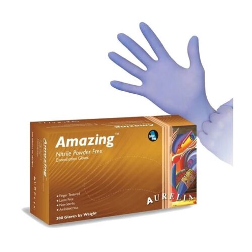 3000 Medium Aurelia Amazing Nitrile Powder-Free Examination Gloves (10 Box of 300) - My DDS Supply