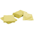 Absorbent yellow dental bib towels, 13 x 18 in
